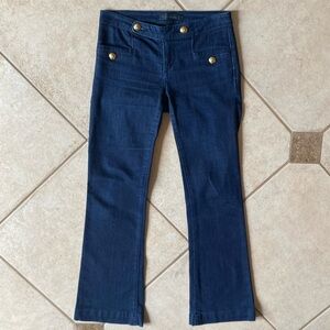 Juicy Couture Blue Flared Jeans with Gold Buttons